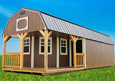 lofted cabin shed