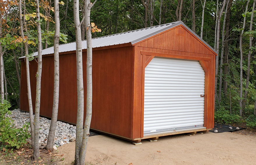 red-utility-garage