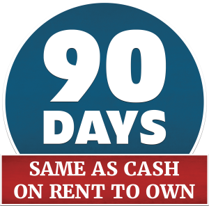 Get any backyard shed with our special financing option: 90 days same as cash on rent-to-own